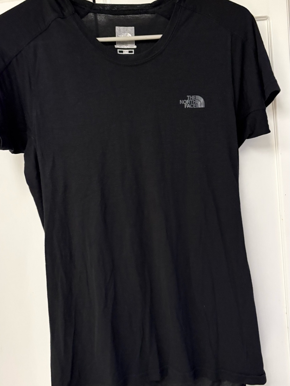 The North Face Black Womens Short Sleeve Crewneck Tee with Logo